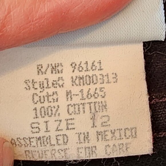 North West Blue -Womens Skirt With Black Jean Top with Flower Bottom Size 12 - Picture 7 of 9